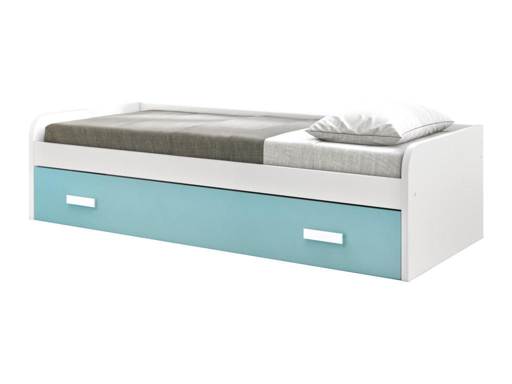 Struttura letto bianca, 54 x 201 x 113 cm