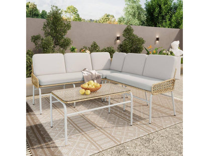 Divano in vetro grigio