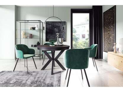 Tavolo da pranzo nero, 120 x 196 x 76 cm