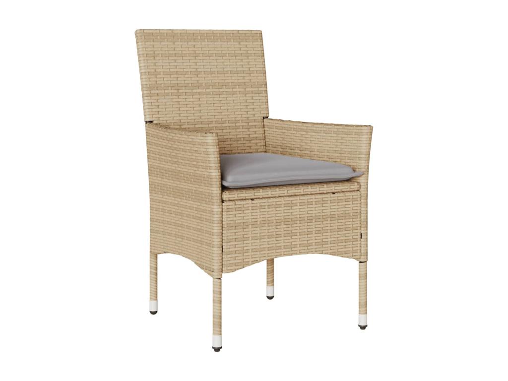 Set di mobili da esterno in vetro beige