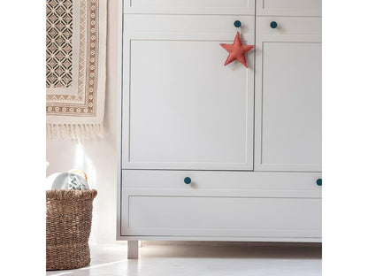 Armadio beige a 2 ante e 1 cassetto