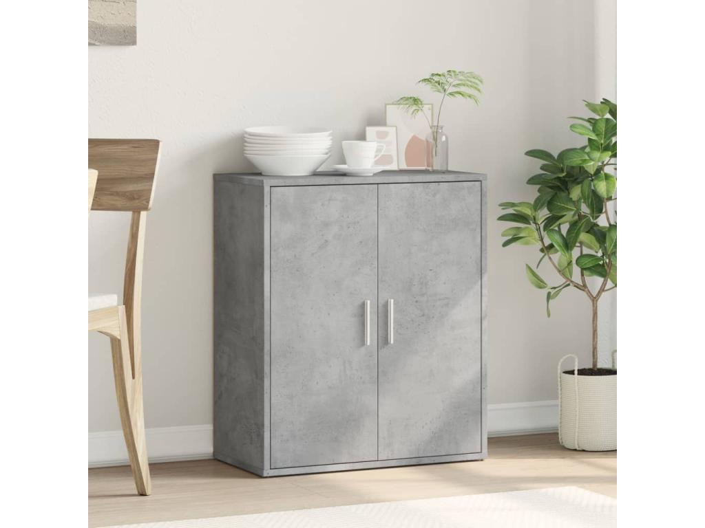 Credenza in legno ingegnerizzato grigio, 60 x 31 x 70 cm