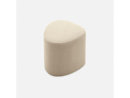 Pouf in tessuto beige