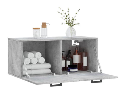 Armadio in legno ingegnerizzato grigio, 80 x 36,5 x 35 cm