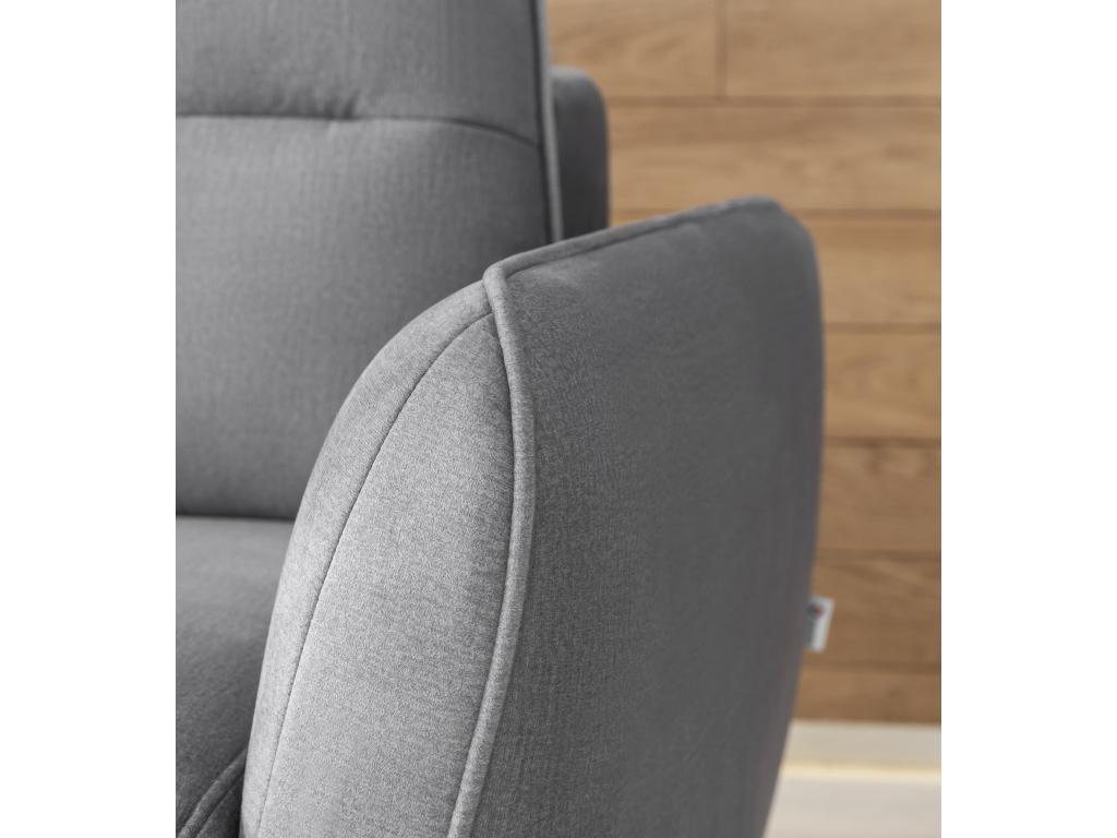 Divano letto trasformabile in tessuto marrone