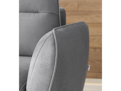 Divano letto trasformabile in tessuto marrone