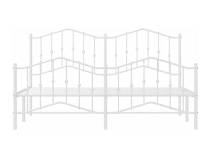 Struttura letto in metallo bianco, 160 x 200 cm