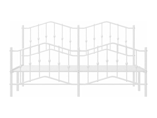 Struttura letto in metallo bianco, 160 x 200 cm