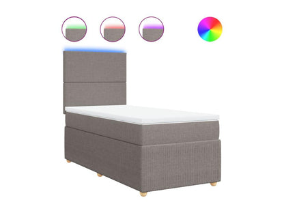 Struttura letto in tessuto con materasso, 100 x 200 cm