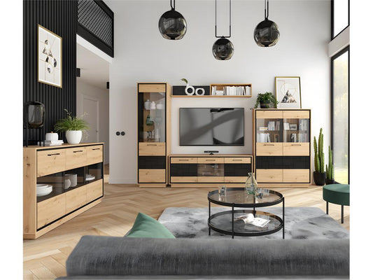 Mobile TV nero a 3 ante