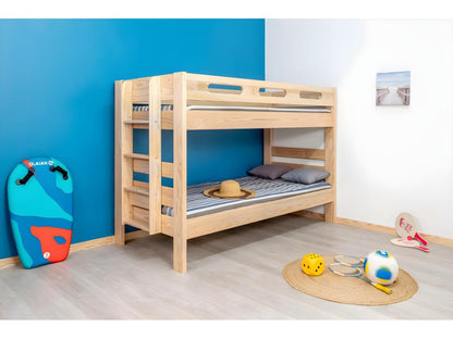 Struttura del letto in legno massello naturale