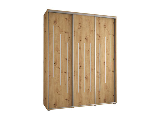 Armadio naturale a 3 ante, 200 x 45 x 235,2 cm