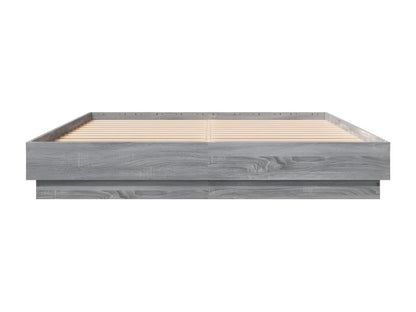 Struttura letto grigia con materasso, 160 x 200 cm