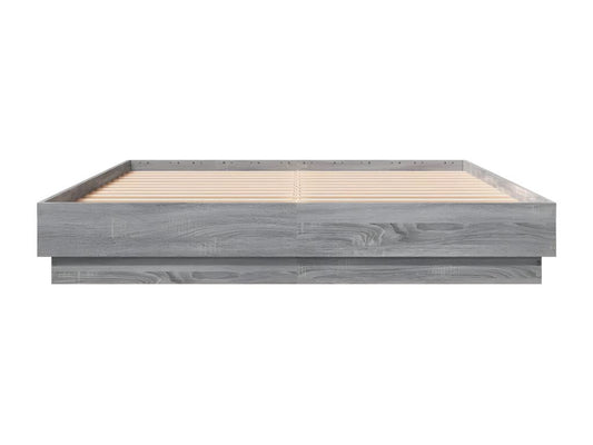 Struttura letto grigia con materasso, 160 x 200 cm