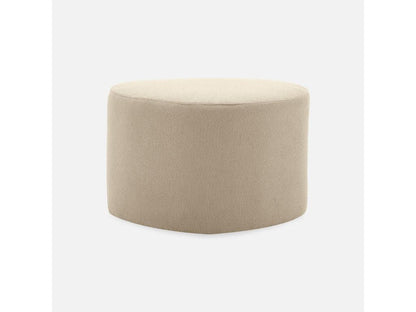 Pouf in tessuto beige