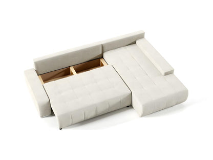 Divano letto convertibile beige