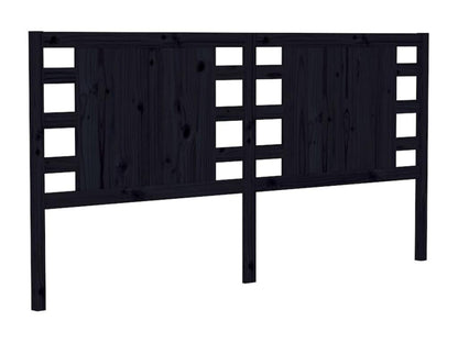 Struttura letto in legno massello nero, 166 x 4 x 100 cm