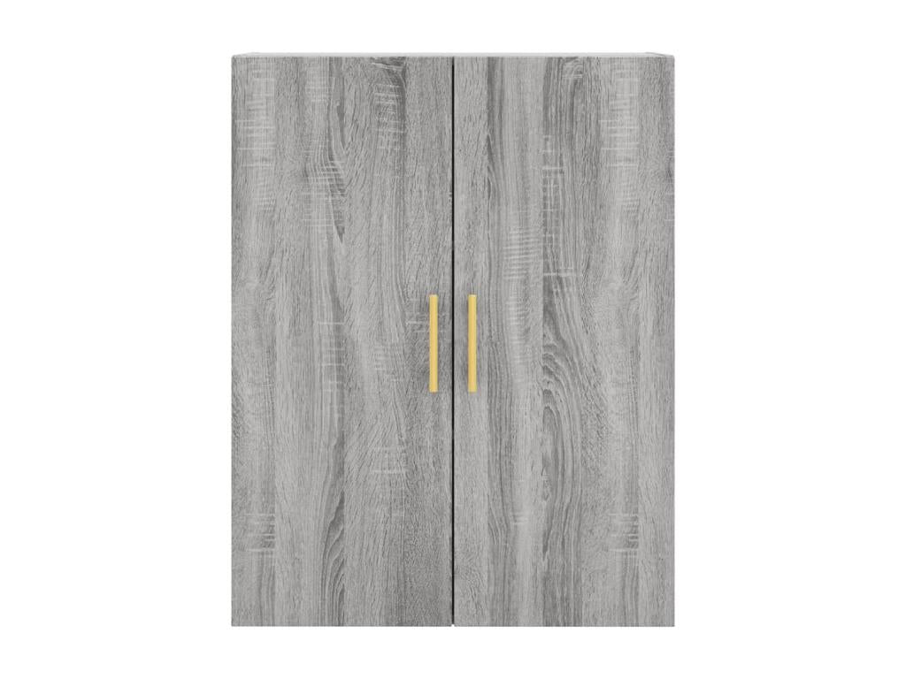 Credenza in legno ingegnerizzato grigio, 69,5 x 34 x 180 cm