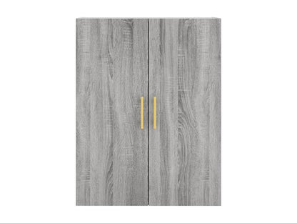 Credenza in legno ingegnerizzato grigio, 69,5 x 34 x 180 cm
