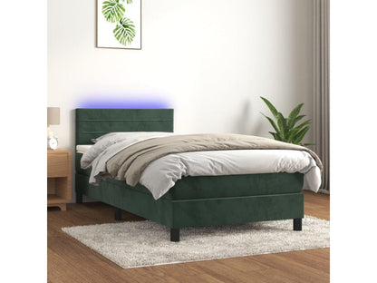 Struttura letto bianca con materasso, 90 x 190 cm
