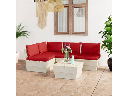 Set di mobili da esterno rossi