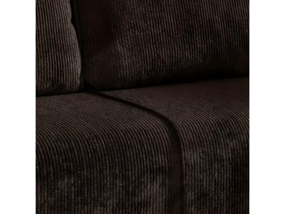 Divano letto trasformabile in velluto marrone