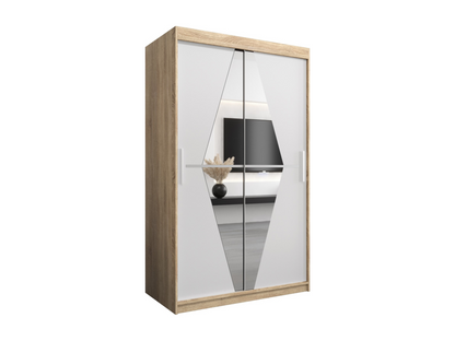 Armadio bianco a 2 ante, 120 x 62 x 200 cm