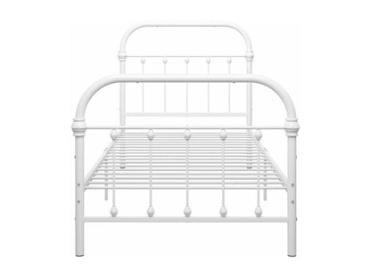 Struttura letto in metallo bianco, 100 x 200 cm