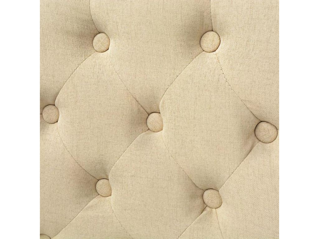 Sedia da pranzo in tessuto beige