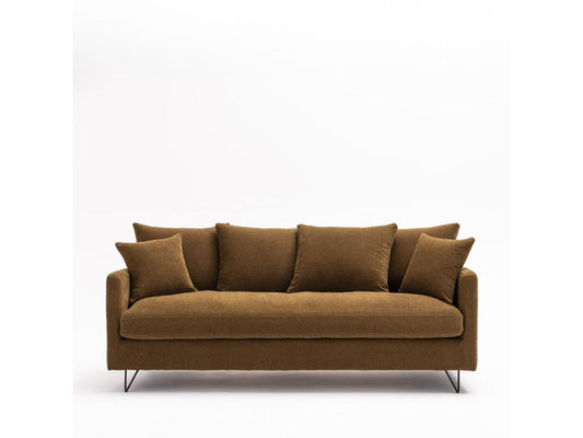 Divano letto trasformabile in tessuto