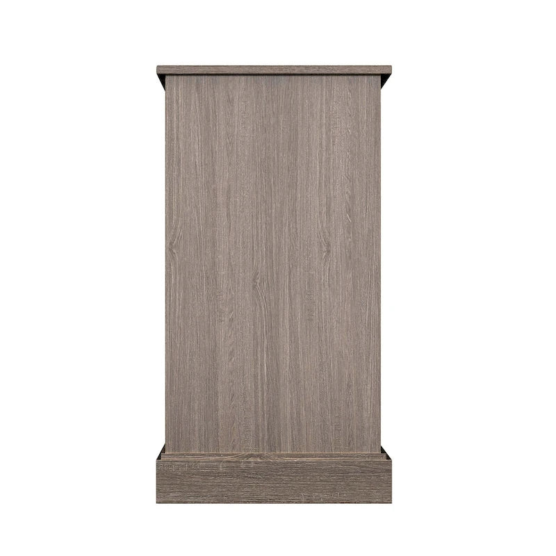 Mobile porta TV da 60" in stile fattoria, con ante scorrevoli in stile fienile, per TV fino a 65", ripiani in MDF, 2 contenitori in tessuto, gestione dei cavi, intrattenimento