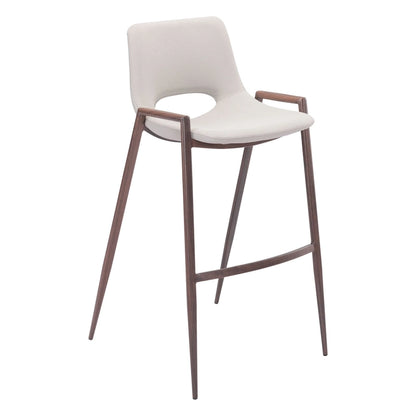 Sgabello da bar moderno di metà secolo, in vinile nero, finitura noce, struttura in acciaio resistente, sgabello da bar per cucina, sala da pranzo, altezza bancone, stile urbano
