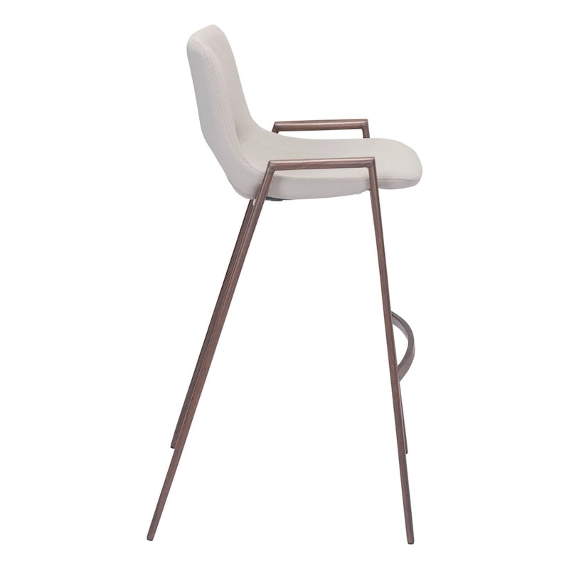 Sgabello da bar moderno di metà secolo, in vinile nero, finitura noce, struttura in acciaio resistente, sgabello da bar per cucina, sala da pranzo, altezza bancone, stile urbano