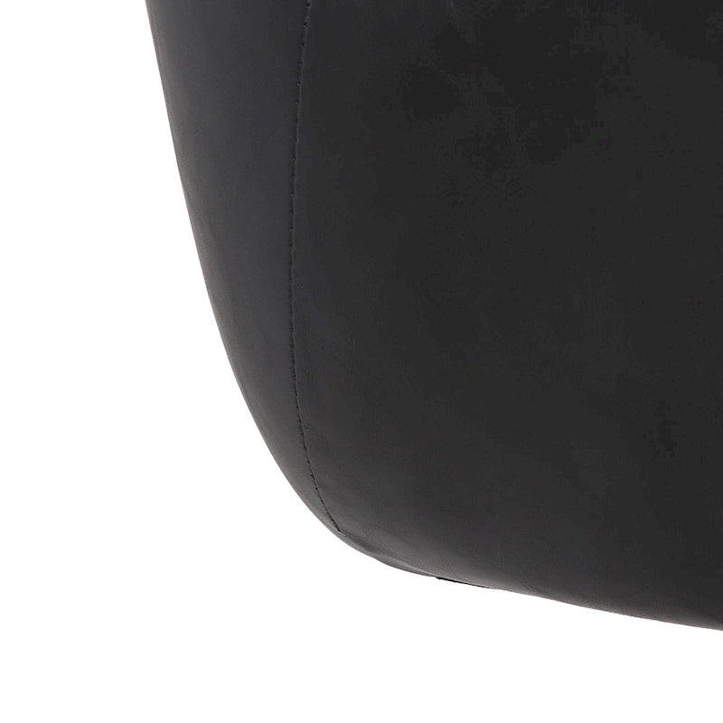 Sedia da ufficio direzionale in similpelle, altezza regolabile, girevole a 360°, ruote doppie, imbottitura in schiuma, base ergonomica in metallo, sedia da scrivania moderna