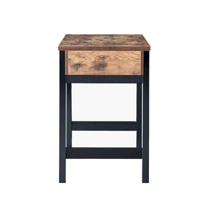 Scrivania moderna da 36" con piano sollevabile, scrivania per ufficio domestico, vassoio regolabile con spazio nascosto, 31"H x 36"W x 20"D, legno anticato, rovere bianco
