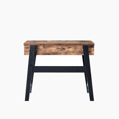 Scrivania moderna da 36" con piano sollevabile, scrivania per ufficio domestico, vassoio regolabile con spazio nascosto, 31"H x 36"W x 20"D, legno anticato, rovere bianco