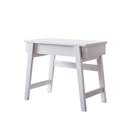 Scrivania moderna da 36" con piano sollevabile, scrivania per ufficio domestico, vassoio regolabile con spazio nascosto, 31"H x 36"W x 20"D, legno anticato, rovere bianco