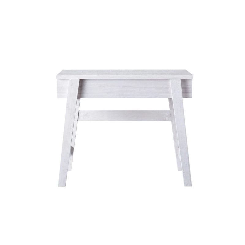 Scrivania moderna da 36" con piano sollevabile, scrivania per ufficio domestico, vassoio regolabile con spazio nascosto, 31"H x 36"W x 20"D, legno anticato, rovere bianco