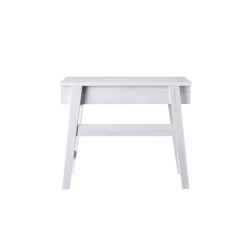 Scrivania moderna da 36" con piano sollevabile, scrivania per ufficio domestico, vassoio regolabile con spazio nascosto, 31"H x 36"W x 20"D, legno anticato, rovere bianco