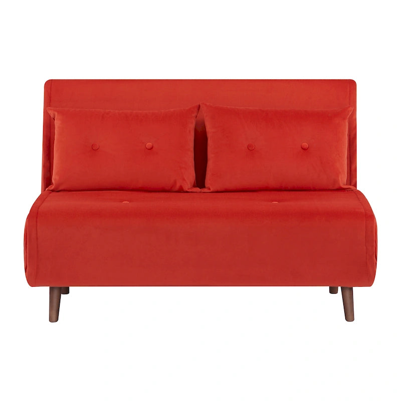 Poltrona letto trasformabile da 40" 3 in 1 con trapuntatura a bottoni e imbottitura in schiuma - Colori assortiti