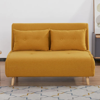 Poltrona letto trasformabile da 40" 3 in 1 con trapuntatura a bottoni e imbottitura in schiuma - Colori assortiti