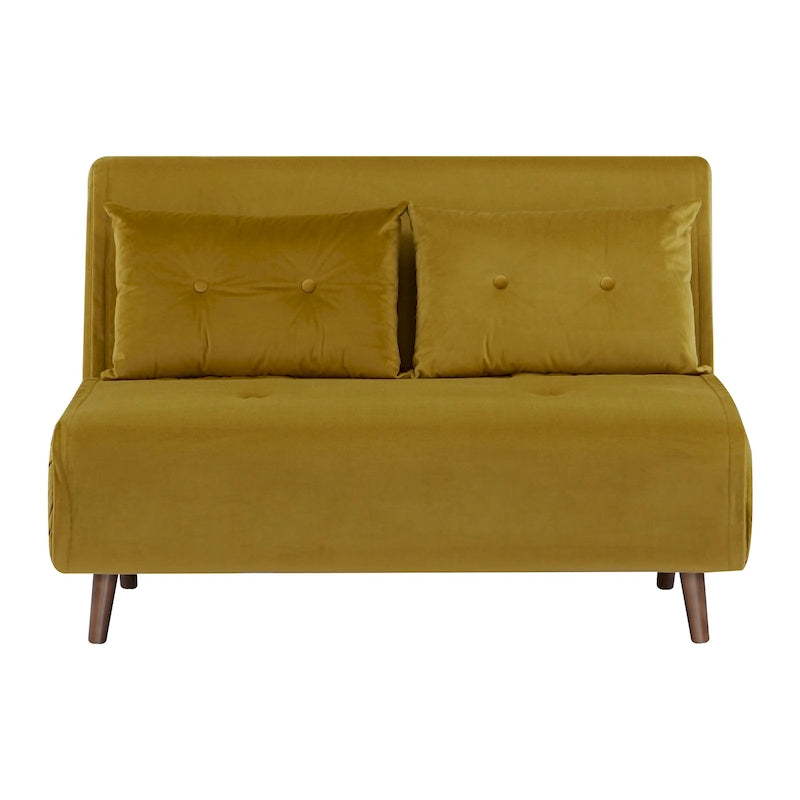 Poltrona letto trasformabile da 40" 3 in 1 con trapuntatura a bottoni e imbottitura in schiuma - Colori assortiti