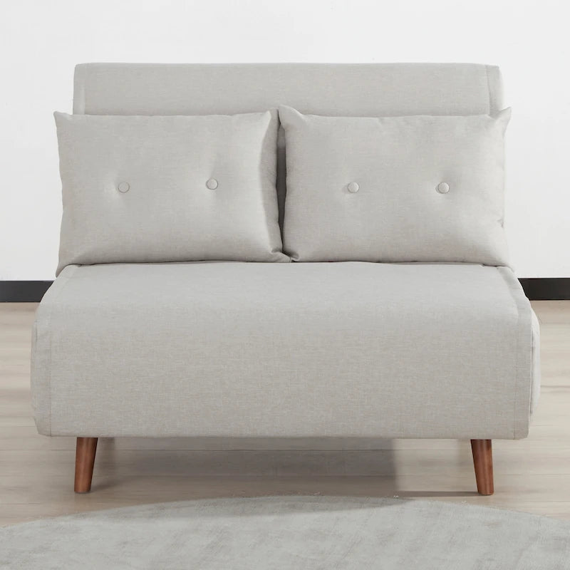Poltrona letto trasformabile da 40" 3 in 1 con trapuntatura a bottoni e imbottitura in schiuma - Colori assortiti