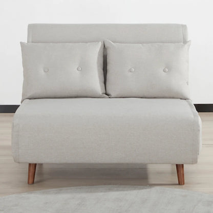 Poltrona letto trasformabile da 40" 3 in 1 con trapuntatura a bottoni e imbottitura in schiuma - Colori assortiti