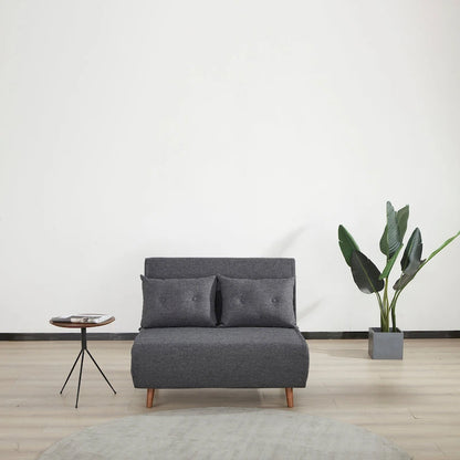 Poltrona letto trasformabile da 40" 3 in 1 con trapuntatura a bottoni e imbottitura in schiuma - Colori assortiti