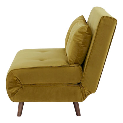 Poltrona letto trasformabile da 40" 3 in 1 con trapuntatura a bottoni e imbottitura in schiuma - Colori assortiti