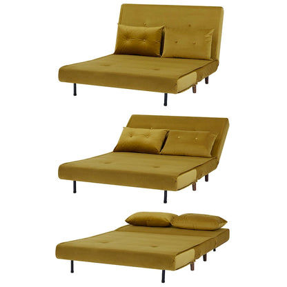 Poltrona letto trasformabile da 40" 3 in 1 con trapuntatura a bottoni e imbottitura in schiuma - Colori assortiti