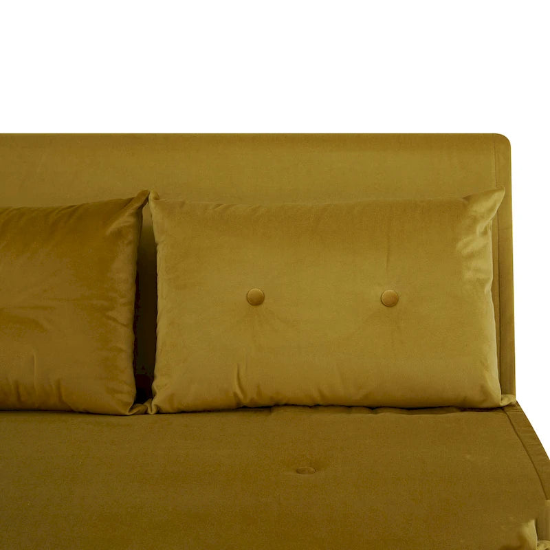 Poltrona letto trasformabile da 40" 3 in 1 con trapuntatura a bottoni e imbottitura in schiuma - Colori assortiti