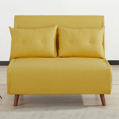 Poltrona letto trasformabile da 40" 3 in 1 con trapuntatura a bottoni e imbottitura in schiuma - Colori assortiti