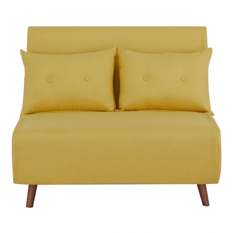 Poltrona letto trasformabile da 40" 3 in 1 con trapuntatura a bottoni e imbottitura in schiuma - Colori assortiti